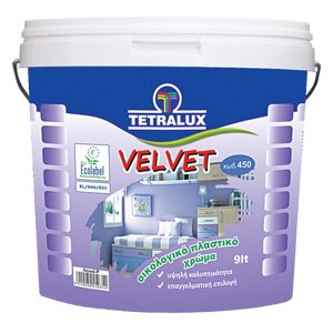 Velvet οικολογικό πλαστικό χρώμα TETRALUX